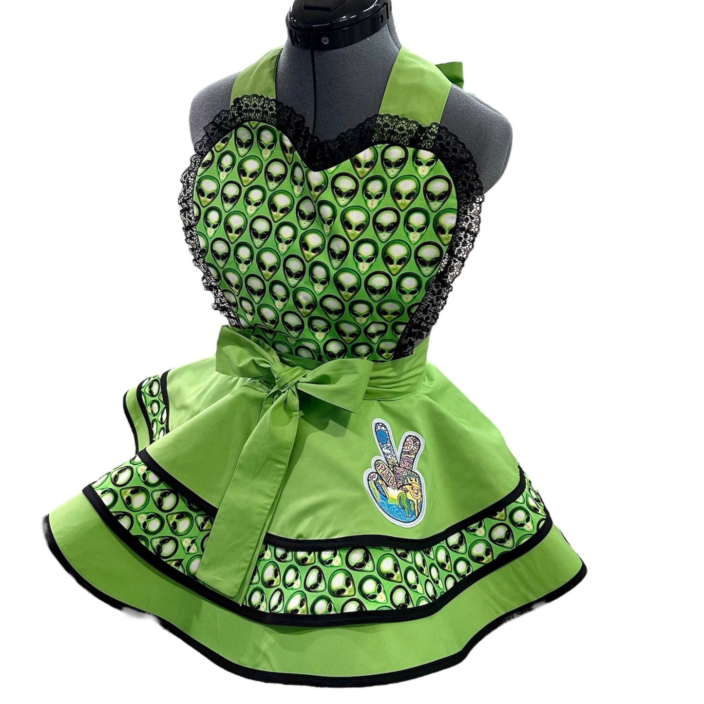 Alien Peace Apron