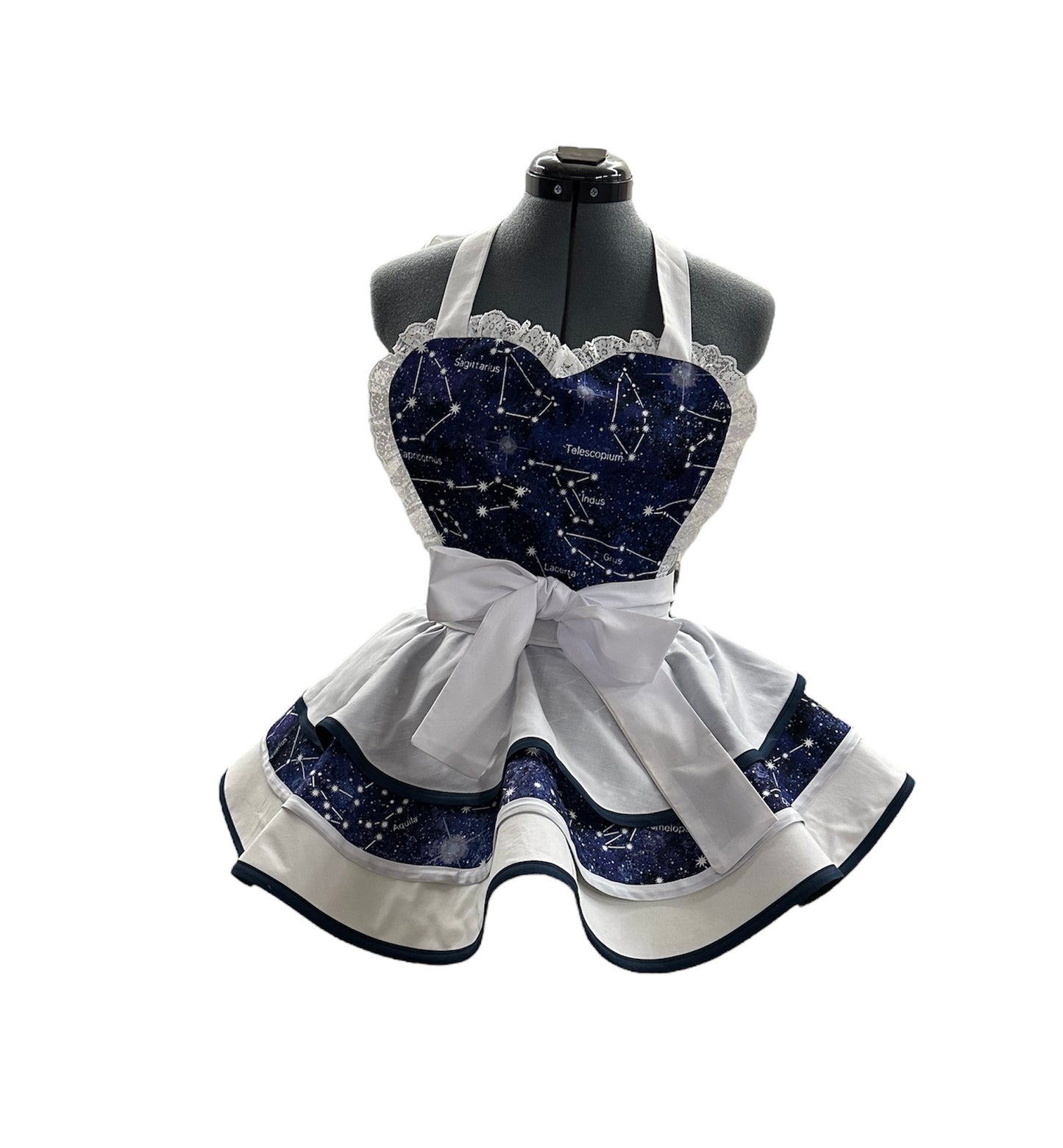 Born Under A Lucky Star Women's Apron - White