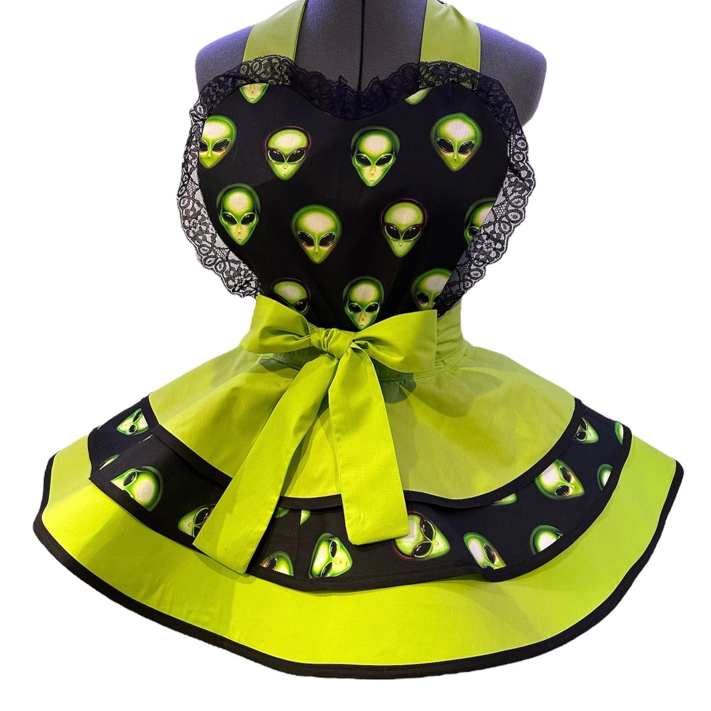 I'm Watching You Womens Apron - Green