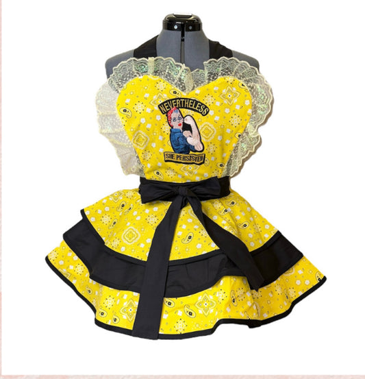 She Is Resiliant Women's Apron - Yellow