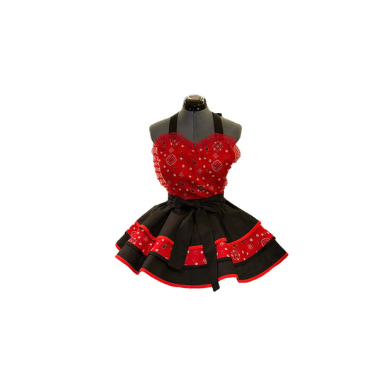 She Is Strong  Women's Apron - Red