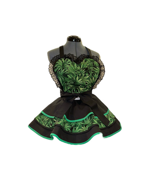 Live The High Life Women's Apron - Black